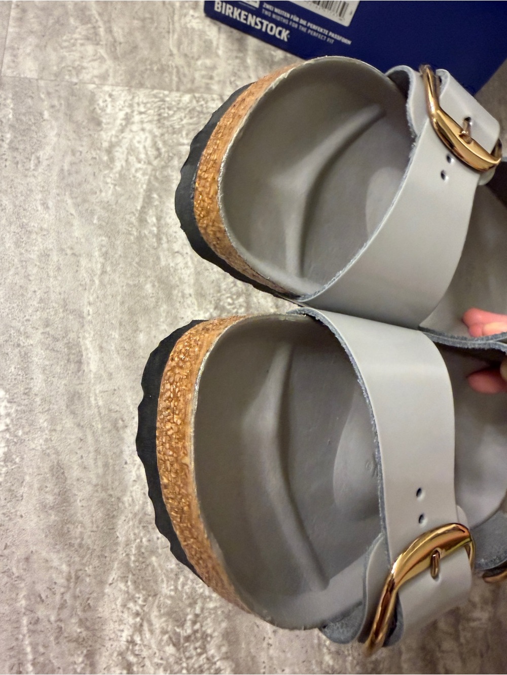 NIB Birkenstock Arizona Big Buckle High Shine Sandals US9-9.5 - Picture 6 of 9